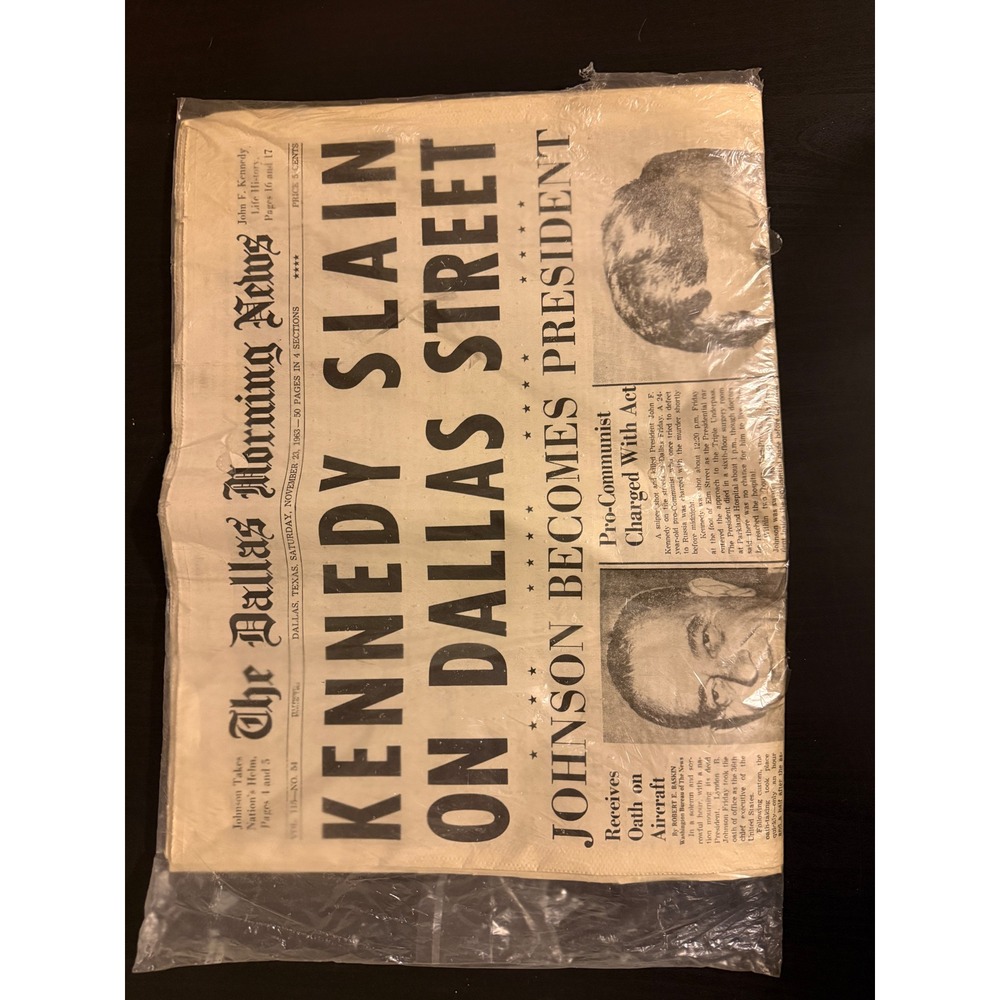 Replica Front Page - Cream Newspaper Print